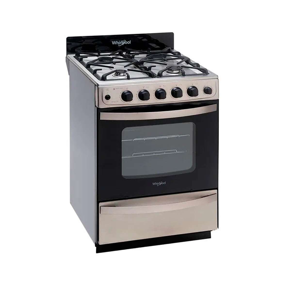 Cocina Whirlpool Multigas 56 Cm Inox Wfx57di